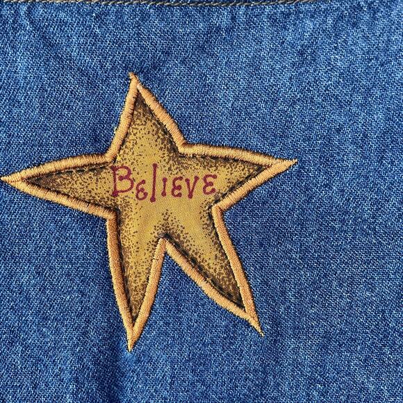 Quacker Factory Denim Angel buttondown vest - Picture 6 of 10